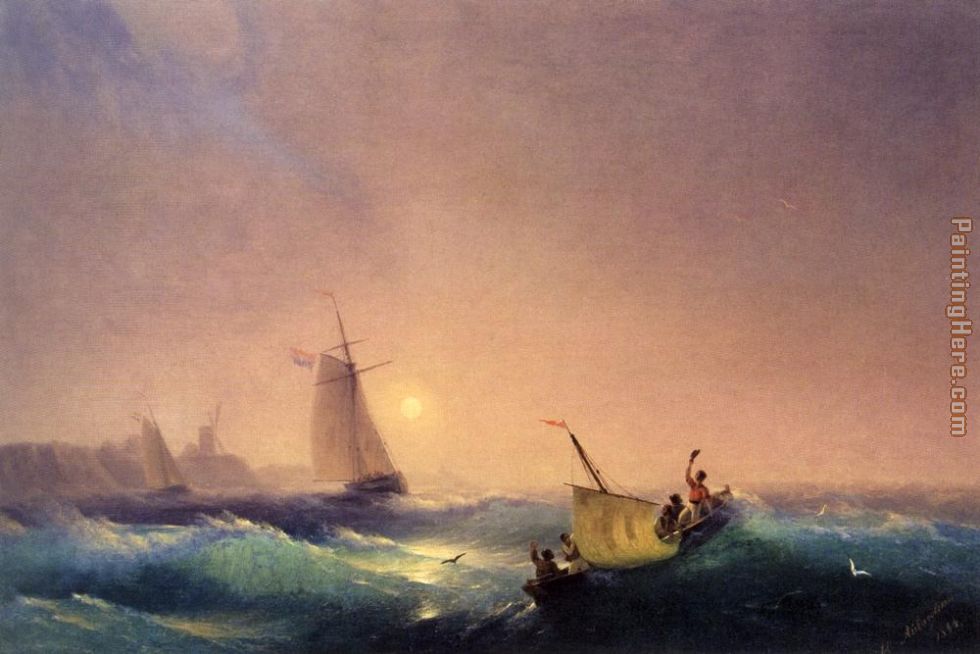 Ivan Constantinovich Aivazovsky Shipping off The Dutch Coast